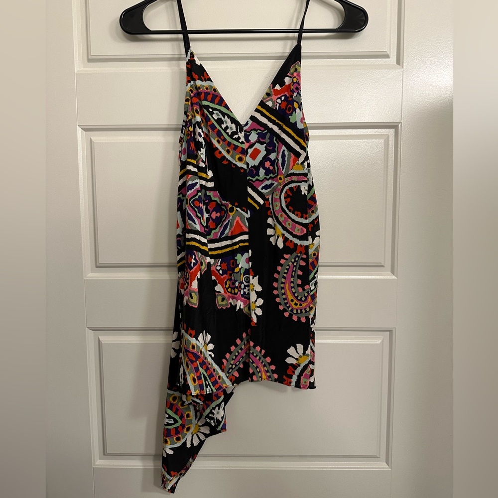 Spaghetti strap patterned top